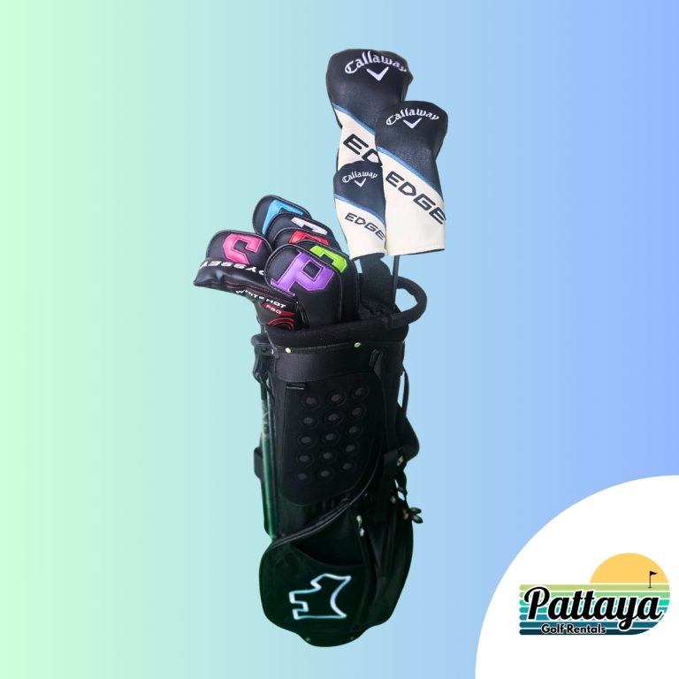 Right hand Callaway Edge golf club set with bag