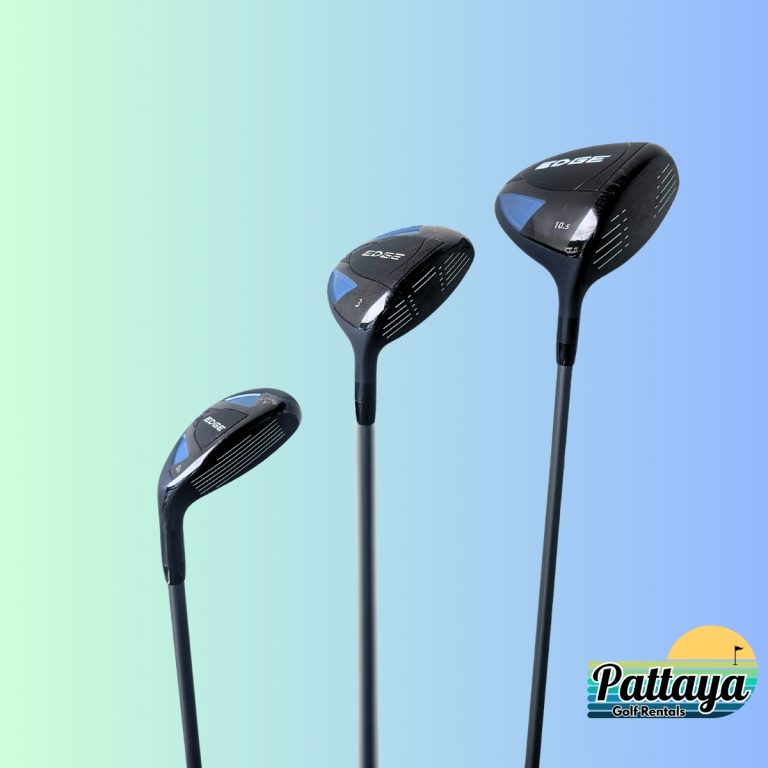 Right hand Callaway Edge golf club set with bag