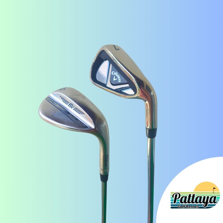 Right hand Callaway Edge golf club set with bag