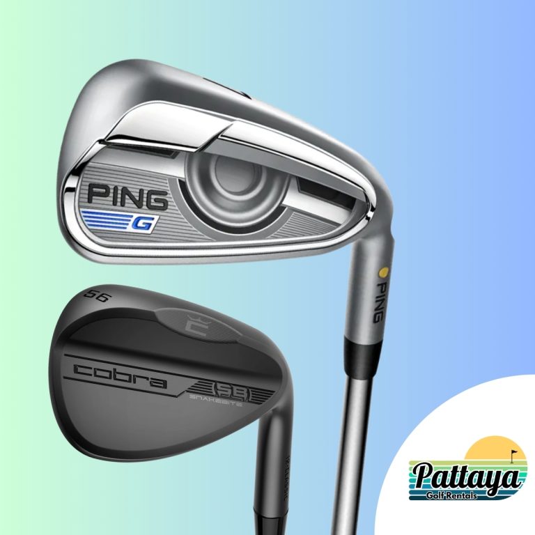 Premium TaylorMade golf club set with bag