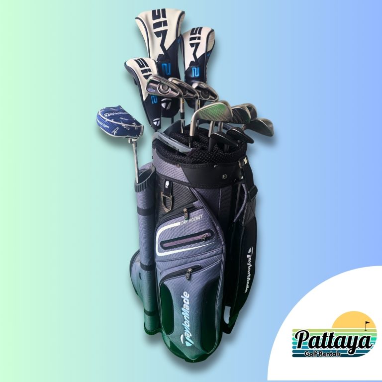 Premium TaylorMade golf club set with bag