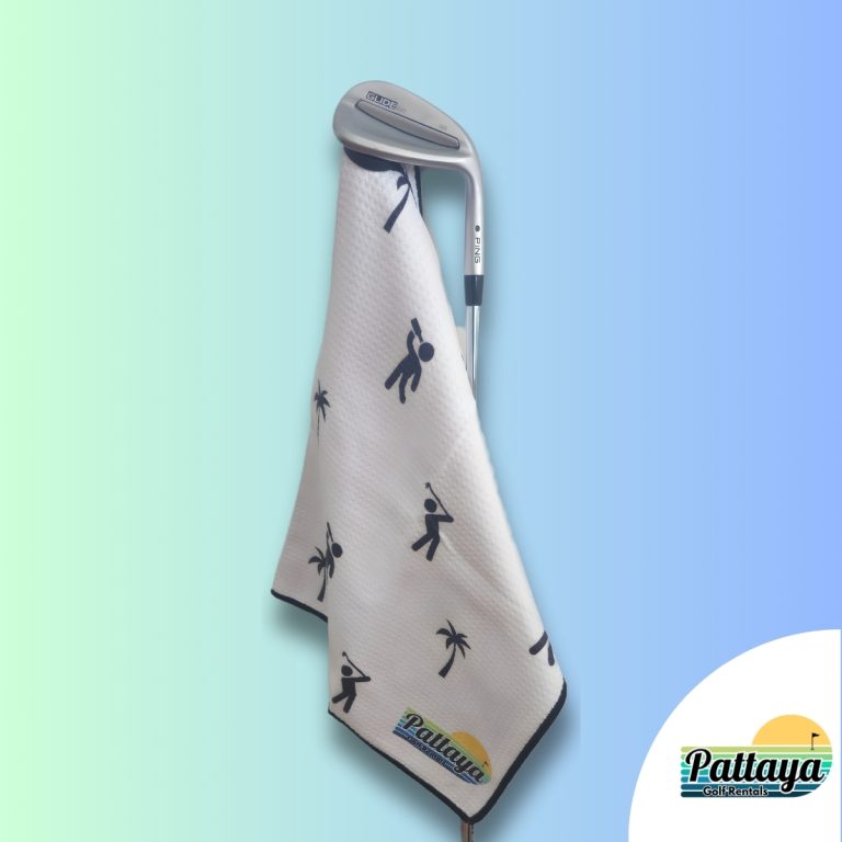 The Drunken Golfer magnetic golf towel by Pattaya Golf Rentals