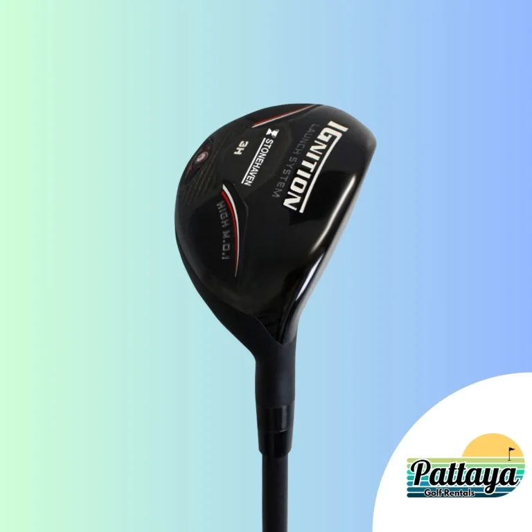 Senior golf club set with lightweight graphite shafts and bag