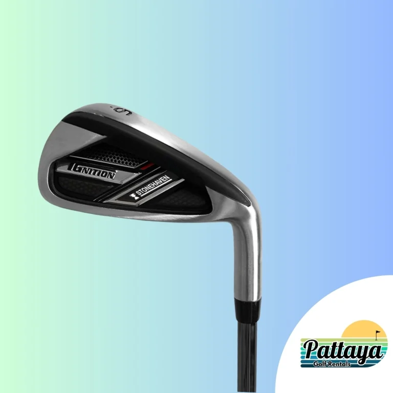 Senior golf club set with lightweight graphite shafts and bag