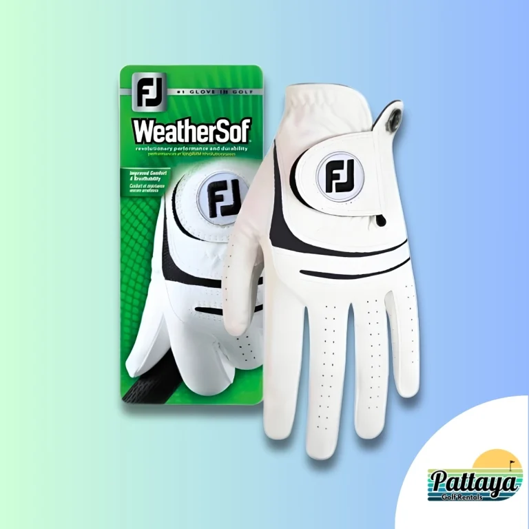 FootJoy WeatherSof golf glove made with quality Cabretta leather.